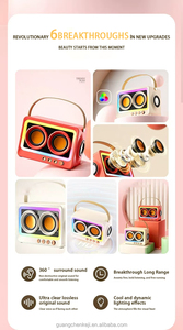 2025 Hợp Thời Trang RGB Flash Kép Horn Bt Loa 360 Surround Hệ Thống Âm Thanh Tiếng Ồn Hủy Bỏ TF Thẻ Hifi Cho Nhà Nhựa Đồng Hồ - Product Image 6