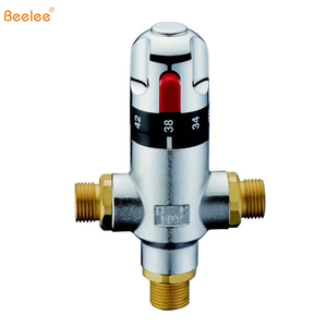 Beelee ตลับทองแดง G1/2 "ปรับอุณหภูมิ Thermostatic วาล์วผสมสำหรับระบบพลังงานแสงอาทิตย์ - Product Image 6