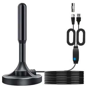 28dBi UHF VHF kỹ thuật số hoạt động HDTV <span class=keywords><strong>DVB</strong></span> T2 isdb ATSC với bộ khuếch đại TV Antenna - Product Image 1