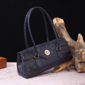Sac à main sous le bras tendance 2025, sac à main pour femme en forme <span class=keywords><strong>de</strong></span> baguette française, motif crocodile Brahman - Product Image 5