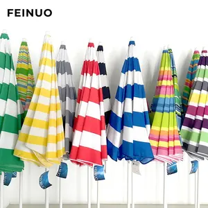 Umbrella Beach Large 2M Wholesale Customized Stripe Pattern Waterproof Outdoor Beach Parasols Umbrella For Travel Outdoor