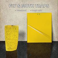 Grandes pièges à colle jaunes écologiques jetables pour insectes volants, avec adhésif puissant, pour la lutte antiparasitaire en serre et à la ferme