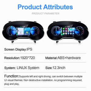Mise à niveau de l'instrument numérique OEM, écran LCD 12,3 pouces, compteur de vitesse, tachymètre pour Mercedes Benz Classe A, CLA, GLA 2015-2019 - Product Image 5