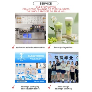 Bebidas de Smoothie de Flor de Cerezo, Polvo de Flor de Cerezo, Ingredientes para Té de Burbujas, Jarabe de Fructosa, <span class=keywords><strong>Boba</strong></span> de Cristal, Té Verde - Product Image 5