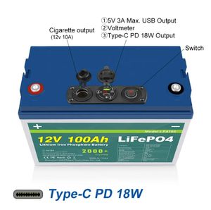 Прямая Продажа с завода, портативный 3,2 V-300V Lifepo4 литиево-ионный аккумулятор с глубоким циклом, 12V Штабелируемый порт связи IP65 сплит - Product Image 2