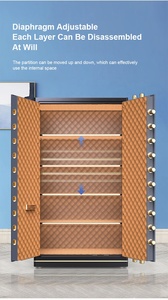 Hộp An toàn sang trọng rắn thép an toàn hộp cho tiền nhà Ngân hàng văn phòng nhiệm vụ nặng nề chống cháy an toàn thay đồ lớn không gian lưu trữ an toàn hộp - Product Image 5