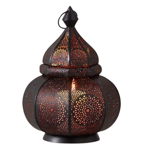 Linternas de vela de Metal marroquí más vendidas para decoración de Hotel para Navidad Linternas de vela de Metal colgantes para habitaciones de Hotel - Product Image 5