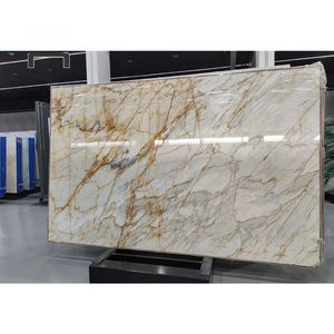 Décoration de luxe, nouvelle dalle de marbre Calacatta Gold de haute qualité pour plan de travail - Product Image 1