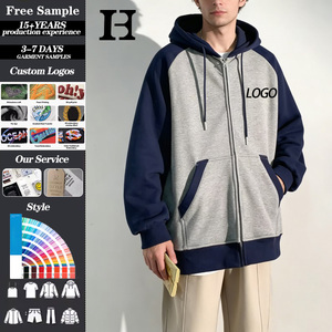 Felpa con Cappuccio Personalizzata con Logo Ricamato Multicolore Vestibilità Ampia Abbigliamento Invernale Stile Urbano <span class=keywords><strong>Moda</strong></span> Confortevole - Product Image 1