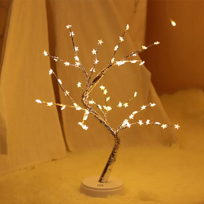 DIY Led Tabletop night light Tree Lamp for home decor