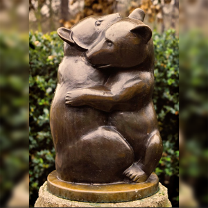 Scultura D&Z, Grande Statua di Animali in Ottone Nero per Esterni, Scultura di Orso <span class=keywords><strong>Grizzly</strong></span> in Bronzo - Product Image 2