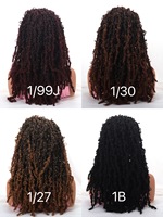Brun moyen 26 pouces deux tresse en gros perruques tressées longue torsion tresses Style cheveux synthétiques bandeau perruque pour les femmes noires