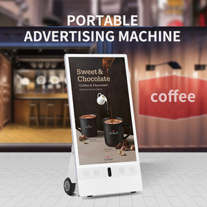 32/43/55 inch xách tay Áp phích kỹ thuật số, pin Powered, tầng gắn biển báo hiển thị, siêu mỏng và di chuyển LCD kiosk - Product Image 2