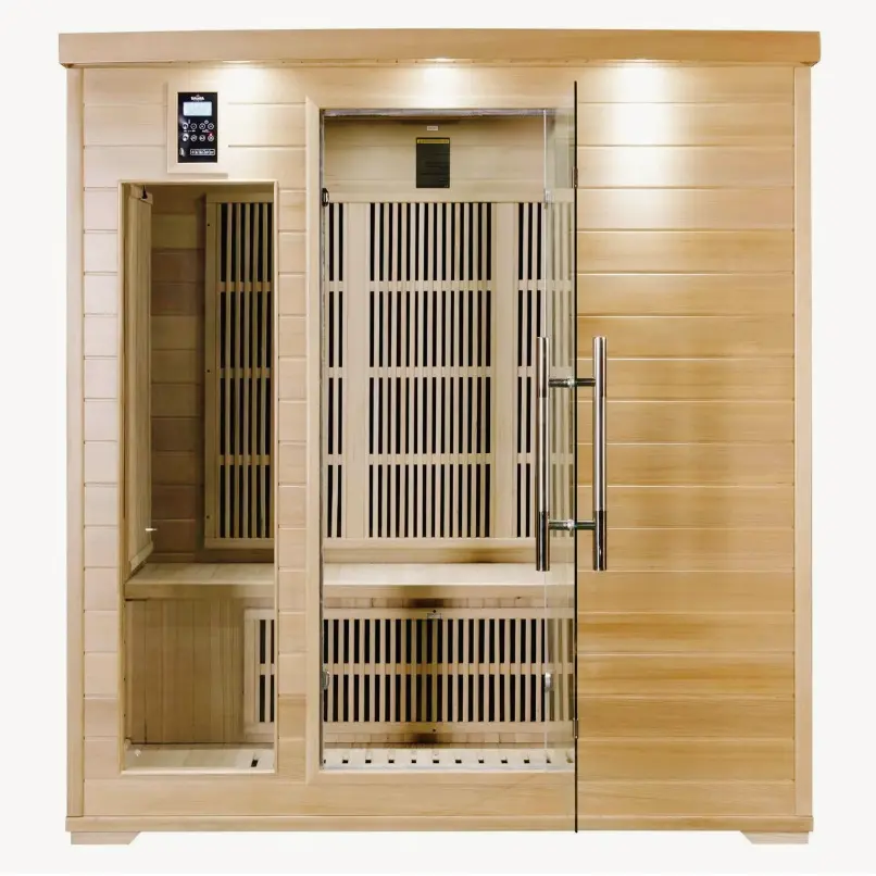 Alphasauna 2 Personnes Traditionnel Finlandais Petit Sauna De Luxe Intérieur Avec Bonne Qualité Du Produit