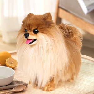 Peluche réaliste de chien Pomeranian faite à la main par <span class=keywords><strong>Katie</strong></span> Hosseini, jouet en peluche, cadeau pour les garçons et les filles, 31 cm-50 cm - Product Image 3