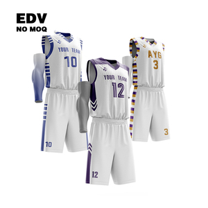 Maillot de basket-ball pour hommes, grande taille, coupe ample, doux, séchage rapide, respirant, uniforme d'entraînement et de jeu - Product Image 5