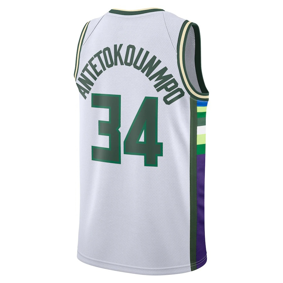 Фабричные магазины, мужские Майки #34 Giannis Antetokounmpo, баскетбольные Джерси, сшитая форма, топы, рубашки, сублимированная спортивная одежда