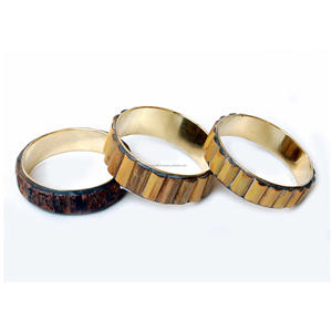 Brazaletes de latón hechos a mano de alta calidad ecológicos, nuevo producto al por mayor de Venta caliente, joyería de cobre con piedra de diamante para regalos - Product Image 2