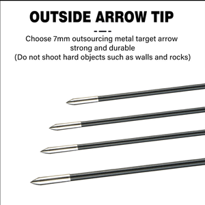 Mũi tên sợi thủy tinh 7mm, 30 inch, đầu cố định, cung recurve truyền thống, dùng cho săn bắn ngoài trời và luyện tập - Product Image 3