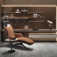 Bibliothèque tout-en-un moderne, écologique, durable, en bois, gain de place, bureau d'étude, chambre à coucher, salon, bureau à domicile, rangement