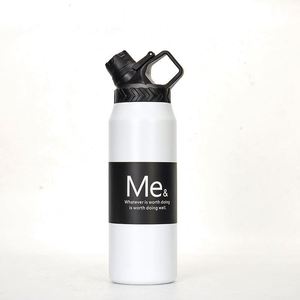 Bouteille de voyage d'extérieur 750 ml 950 ml en acier inoxydable 304, grande capacité, thermos sport isotherme avec couvercle - Product Image 5