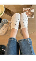 Femmes Mode Coton Nylon Respirant Chaud Taille Unique Coupe Basse Trampoline Parc Chaussettes En Gros Logo Personnalisé Tricoté Automne