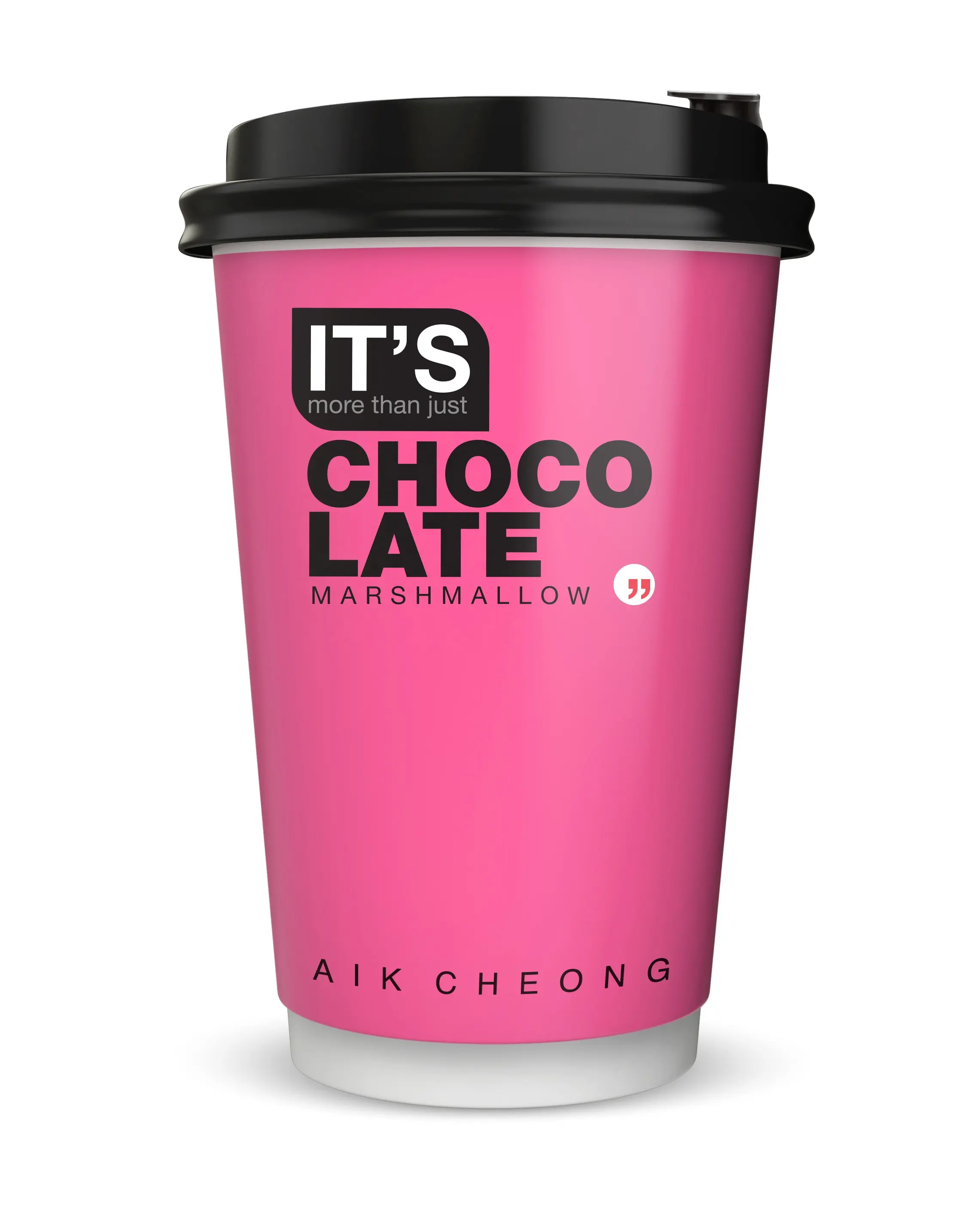 Aik Cheong anında çikolata Premix içecek (Its fazla sadece) çikolata hatmi malezya (Grab & Go bardak)