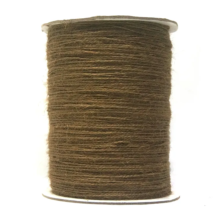 Wholesale processing pure twisted rope manual DIY packaging tag gift box packaging hemp thread