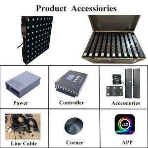 1,6 Fuß * 1,6 Fuß/50*50cm Kabel gebundene drahtlose Hot Selling RGB LED-Tanzfläche Magnetische digitale LED-Tanzfläche Matte für Hochzeits feier - Product Image 4