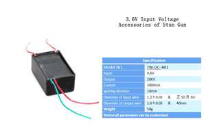 وحدة نبضات قوسية فائقة ، تيار مستمر 6-12 فولت إلى درجة حرارة عالية Kv ، اشتعال عالي الجهد ، محول طاقة عاكس - Product Image 3