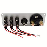 Panneau d'allumage 5 en 1 pour voiture de course, bouton de démarrage du moteur, interrupteur à bascule LED pour voiture de sport, compétition, camion