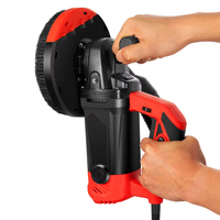 Meuleuse d'angle électrique portative 2200W, ponceuse pour sols et murs en béton, outil de ponçage manuel