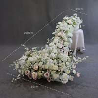 Fleurs artificielles en plastique - Légères et réalistes, pour décorations de mariage et d'anniversaire, arrangements de table en cascade, guirlandes suspendues