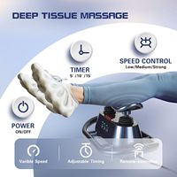 Masseur de tissus profonds pour épaules et nuque, télécommande, 30 niveaux de vibration, mains libres, pour soulager la douleur, maison, bureau, athlètes