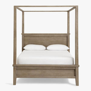 Juego de Muebles de Dormitorio King Size, Cama con Dosel de Madera, Estilo Francés de Alta Calidad, Lujoso y Antiguo, 1 Pieza, Panel Moderno - Product Image 3