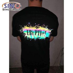 Vinilo Termotransferible HTV Reflectante Arcoíris <span class=keywords><strong>para</strong></span> <span class=keywords><strong>Camisetas</strong></span>, Ropa, <span class=keywords><strong>Textiles</strong></span> y Telas de Algodón - Product Image 4
