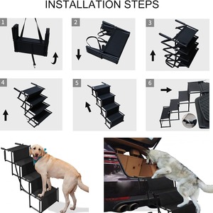 บันไดพับเก็บได้แบบพกพาสำหรับใช้กลางแจ้งบันไดสำหรับสุนัขบันไดสำหรับสัตว์เลี้ยงกันน้ำได้ - Product Image 4