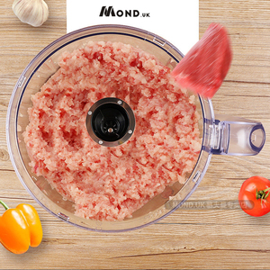 Mond.uk Picadora de <span class=keywords><strong>Carne</strong></span> Comercial de 600W, Procesador de Alimentos, Rebanadora, Trituradora Multifunción, Picadora de Jengibre y Ajo, 30 Minutos de Trabajo Continuo - Product Image 4