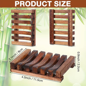 Ensemble de 30 porte-savons en bois conçus pour égayer le savon et le faire sé<span class=keywords><strong>cher</strong></span>, adaptés aux salles de bain, cuisines et voyages - Product Image 4