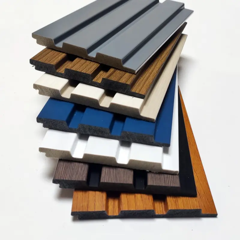 공장 가격 PS 맞춤형 PS 방수 목재 색상 재료 벽 장식 벽 패널