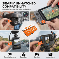 Carte mémoire haute endurance 256 Go Classe 10 U3 V30 pour écouteurs TWS, système de caméra d'action CCD, carte Mini SD