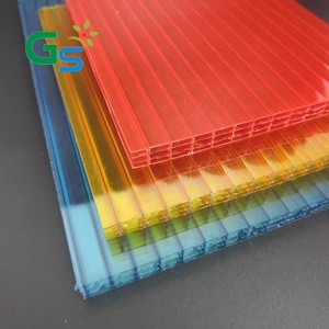 Protection UV, plaque en <span class=keywords><strong>polycarbonate</strong></span> transparent à double paroi de 6 mm, plaque <span class=keywords><strong>alvéolaire</strong></span> pour toiture de <span class=keywords><strong>serre</strong></span> - Product Image 5