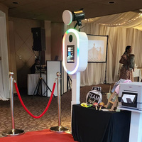 Mesin Photo Booth Portabel DSLR iPad untuk Acara Pernikahan dan Pesta Kustom dengan Printer
