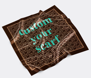 Pañuelos Personalizados con Logotipo, Pañuelo Cuadrado de Satén para la Cabeza para Mujeres y Hombres, Impresión Personalizada de Fotos en Seda, Pañuelos con Impresión Digital - Product Image 1