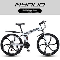 Vélo pliant 26 pouces 21 vitesses en acier au carbone, avec suspension à ressort et freins à disque, pour étudiants et adultes – Fournisseur direct usine