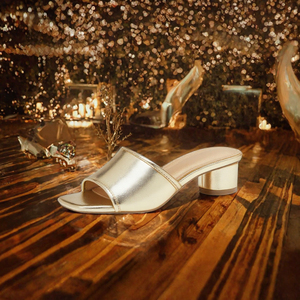 Sandalias Elegantes para Mujer con Plataforma Abierta y Tacón Cuadrado, Parte Superior de Cuero PU, Suela de Goma, Ligeras, Ideales para Fiestas Nocturnas - Product Image 2