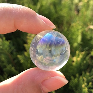Commercio all'ingrosso di cristallo <span class=keywords><strong>angelo</strong></span> arcobaleno sfera trasparente Reiki pietre preziose di guarigione Mini Aura sfera di cristallo di quarzo trasparente per la decorazione - Product Image 4