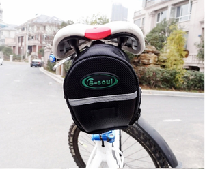 [QC Selected] Sacoche de selle compacte pour vélo, sacoche sous-selle résistante à l'eau avec bande réfléchissante pour VTT et vélo de route - Product Image 3