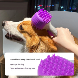 Cepillo de Ducha para Mascotas de Silicona Ecológico Premium OEM, Masaje Suave en las Uñas, Aseo Suave y Relajante para Perros y Gatos, Uso Doméstico Absoluto - Product Image 1