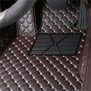 Tapis de sol de voiture en PVC personnalisés de luxe en gros, sur mesure, en cuir - Product Image 1